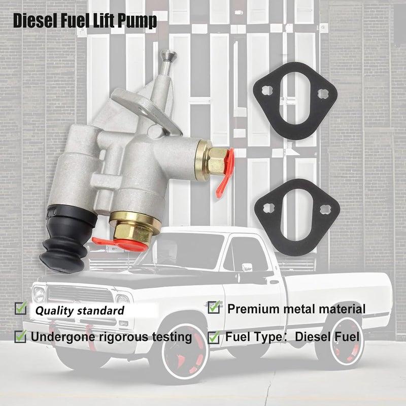 APSFY Diesel Fuel Lift Pump, APSFY Transfer Injection Pump 3936316 fit for 94-98 Dodge Ram 2500 3500 Pickup Cummins 5.9L 6BT P7100 4761979 4988747 4944710 - Image 2